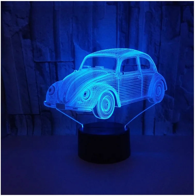 Colourful touch control LED table lamp with acrylic shade and remote control