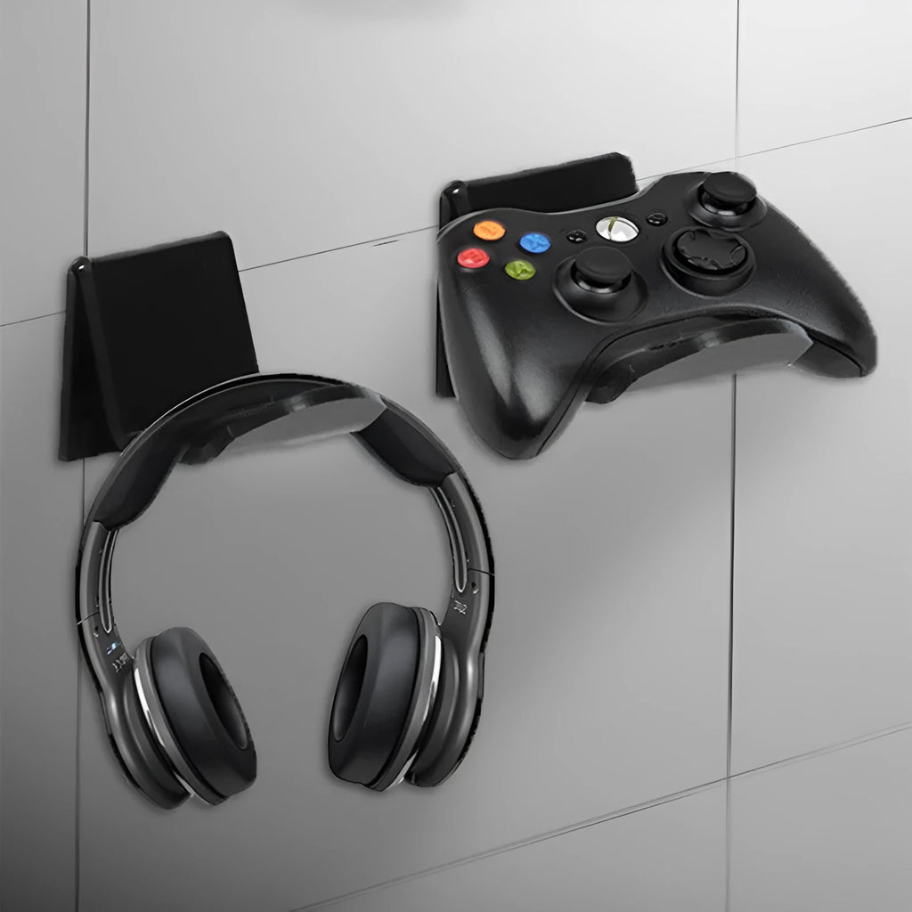 Universal game controller mounting bracket for smartphones in black, white and transparent colours