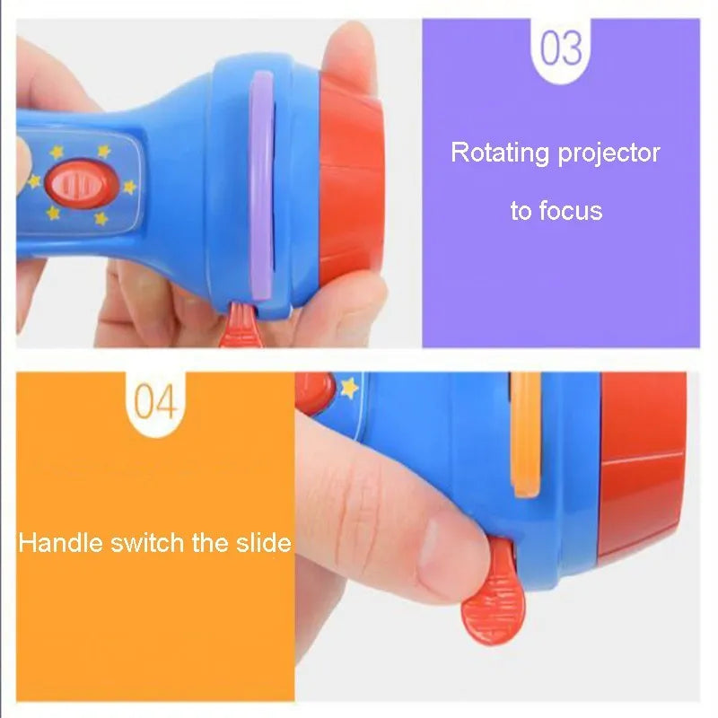 SmartKids children's storybook projector torch with four colourful projection discs for fairy tale storytelling