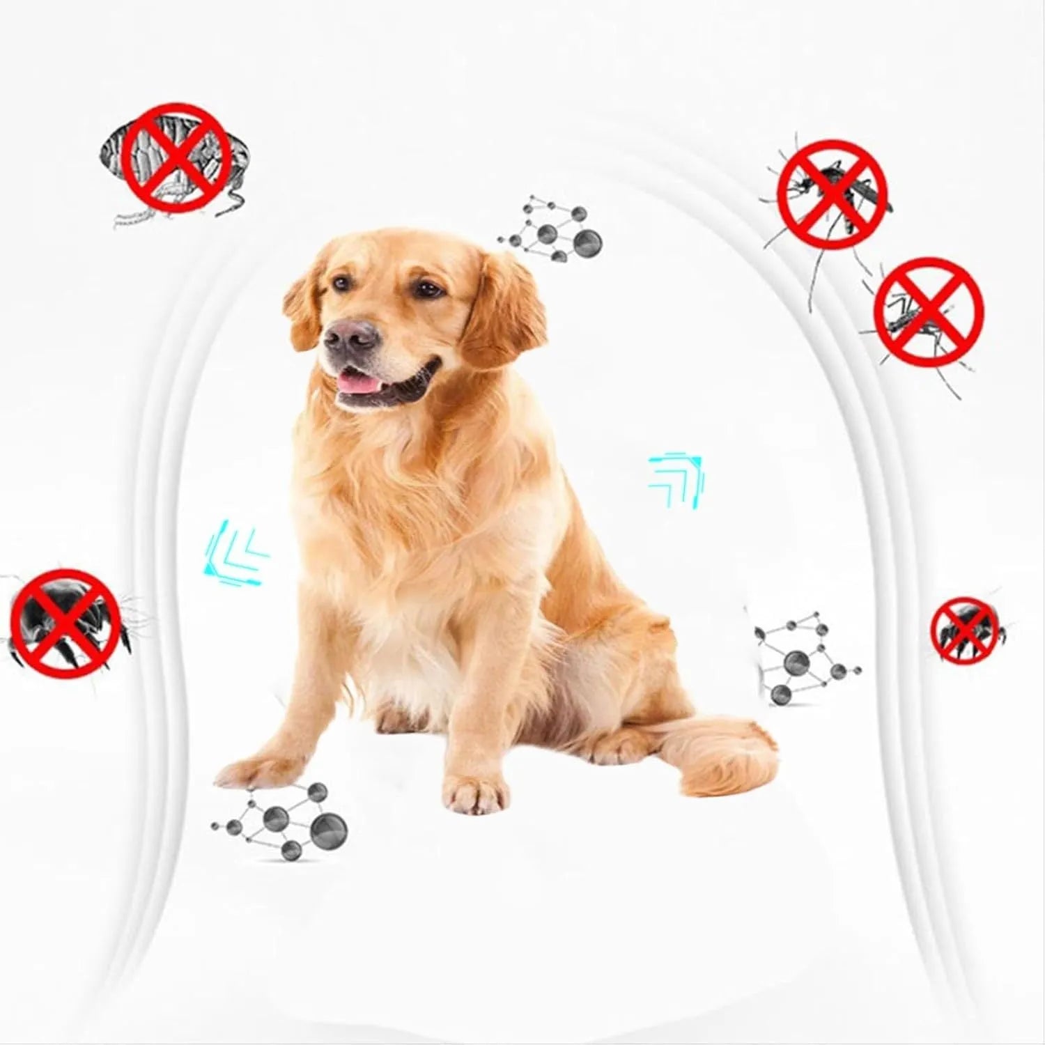 Double-sided plastic flea comb for pets with dense teeth, 0.85 cm by 5 cm