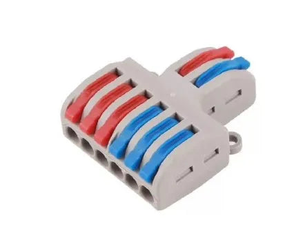 Quick wire connector with fire insulation shell and brass guide for electrical installations