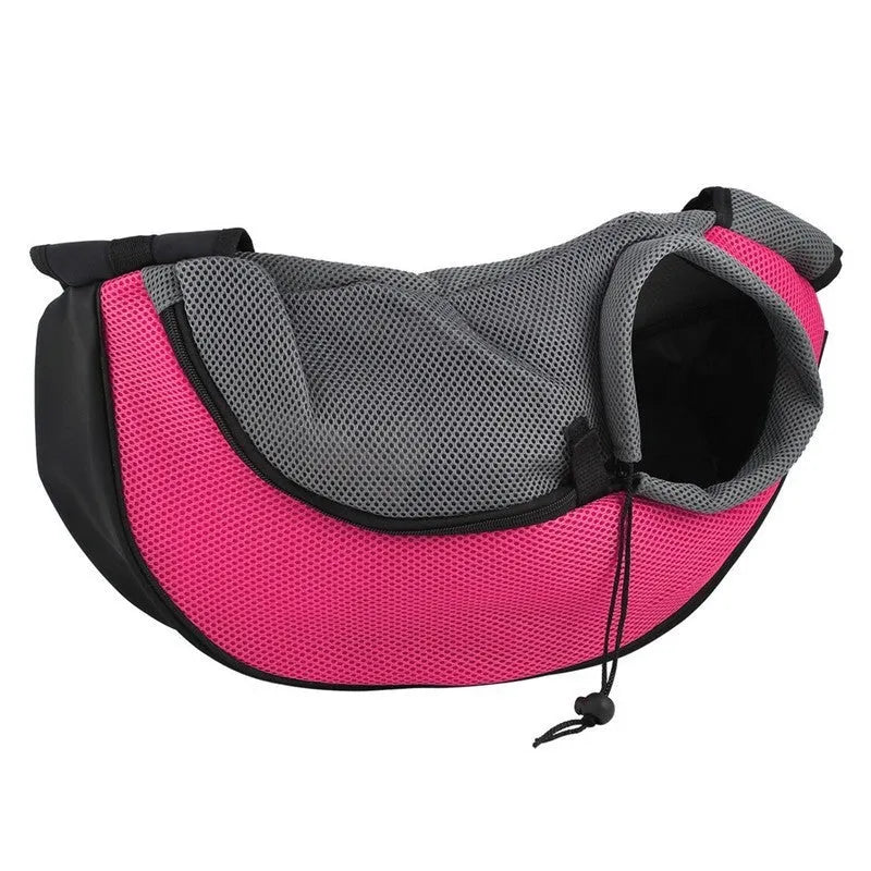 Polyester pet backpack carrier with breathable mesh windows for small dogs and cats