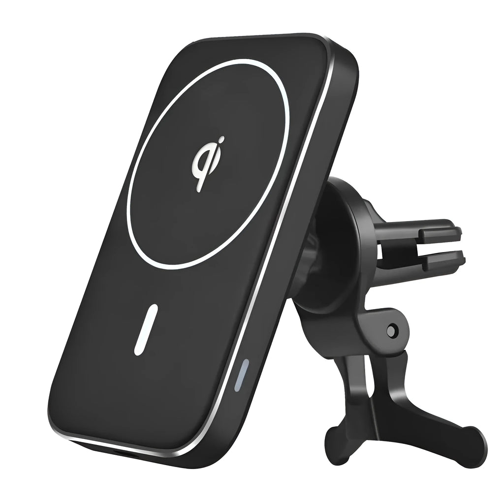 Black M6 magnetic car bracket wireless charger for mobile phones