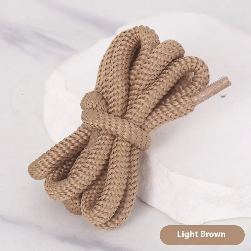 Oval shoelace adapter rope in various colours showing 1.0cm width and length options for sweatshirts and sneakers.