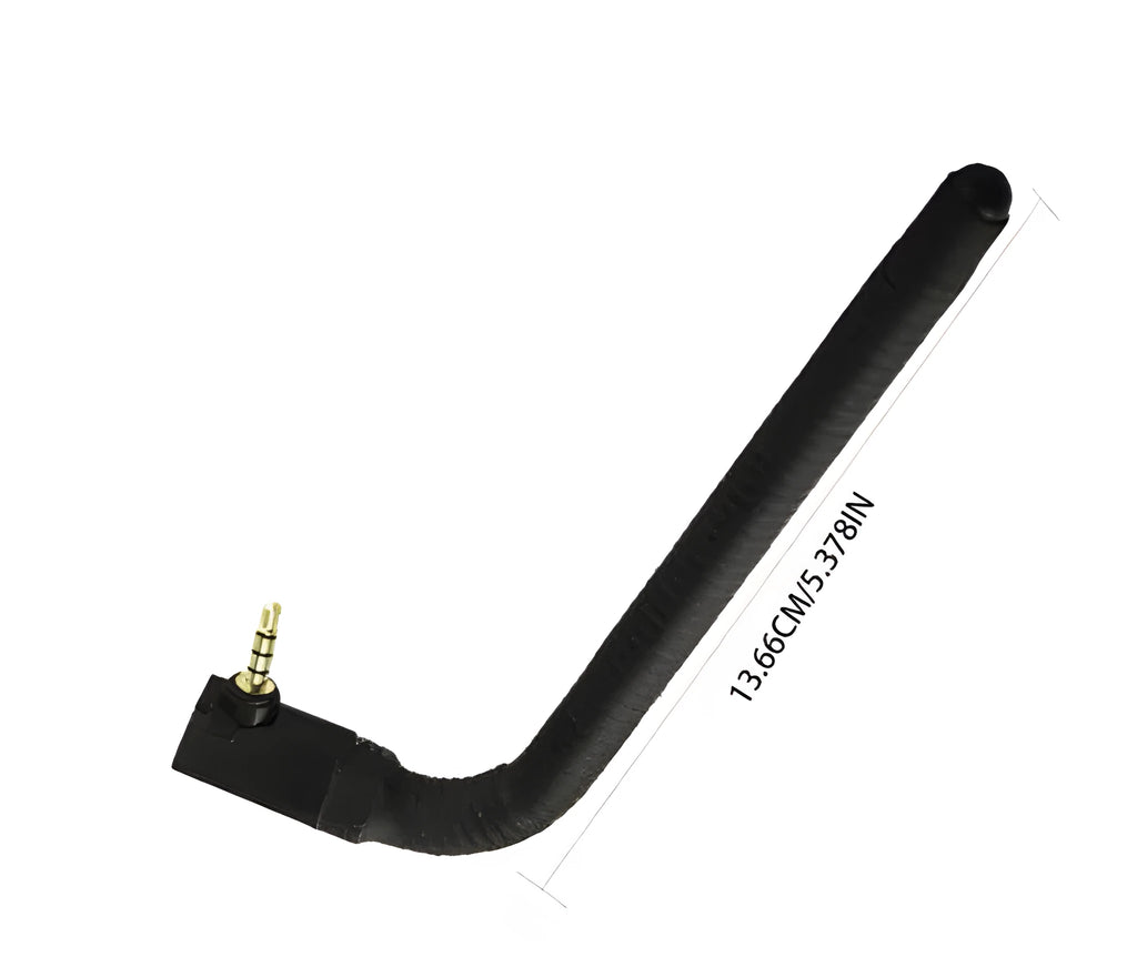 Compact rectangular mobile phone signal booster antenna with an adsorption mount on the back.