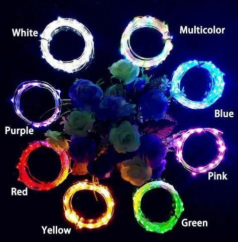 2-metre copper wire LED string light with bottle stopper for wine bottle decoration
