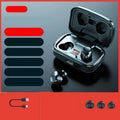 Wireless in-ear headphones with Bluetooth 5.0 in black, blue, and red colour options