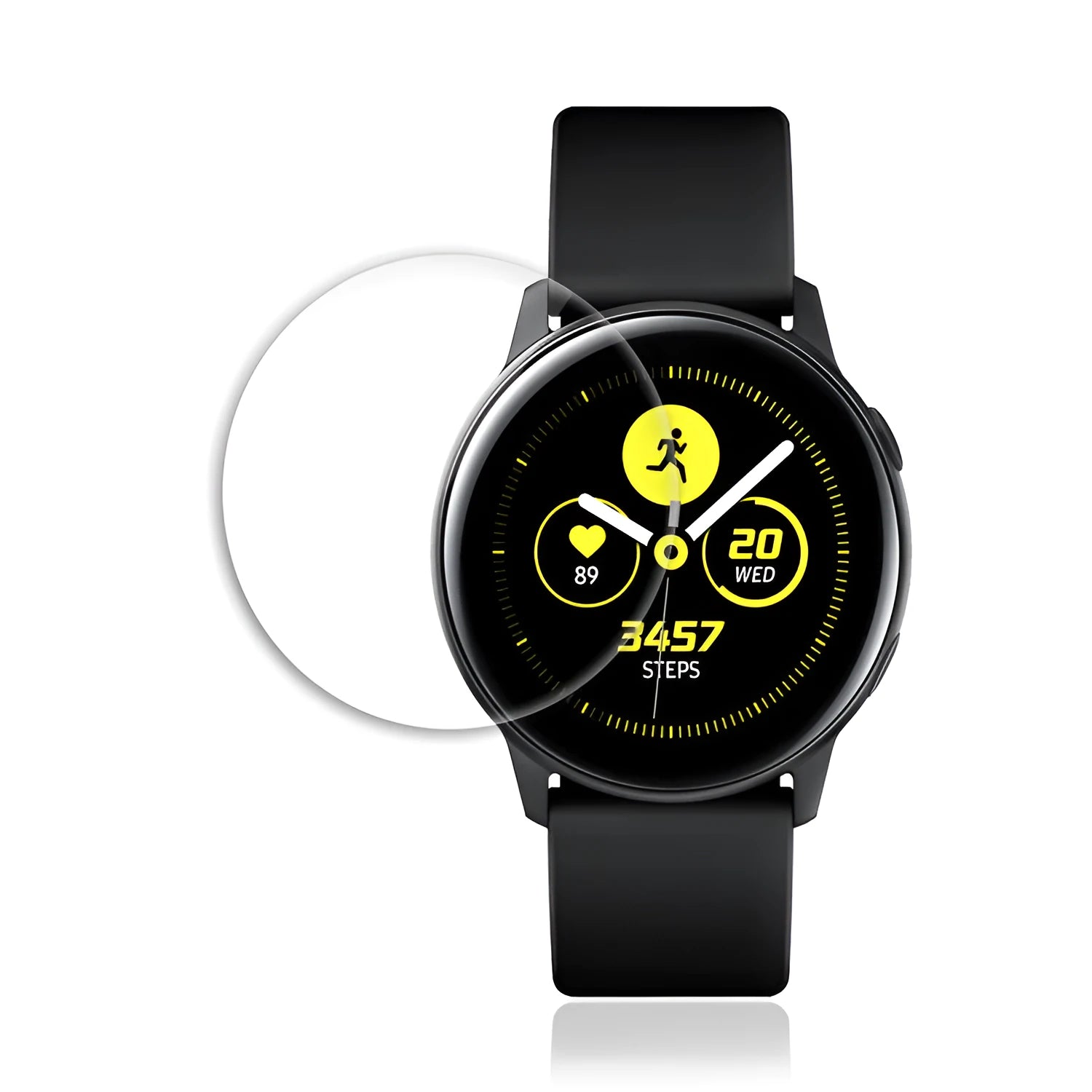 Samsung Galaxy Watch Active tempered glass full screen front film with anti-fingerprint anti-scratch properties