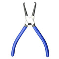 Caliper tubing pliers for fuel line maintenance with special connector removal jaws in L and S sizes