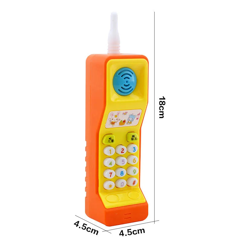 Children's educational toy with cartoon animal design featuring sound and light functions for 3 year olds