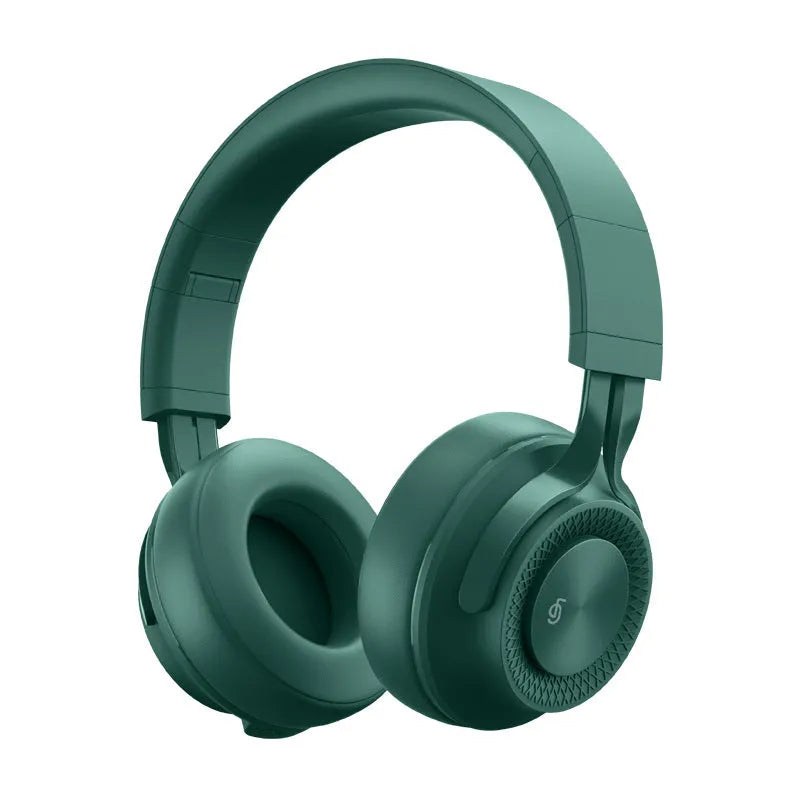 Red sports wireless Bluetooth headset showing power display, for calls and music with 18h battery.