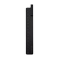 15cm aluminium bookmark ruler with laser-engraved markings in black colour