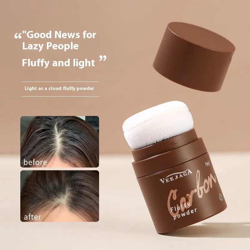 Veejaga mattifying powder compact for oil control on face and hairline in transparent, brown, dark brown shades