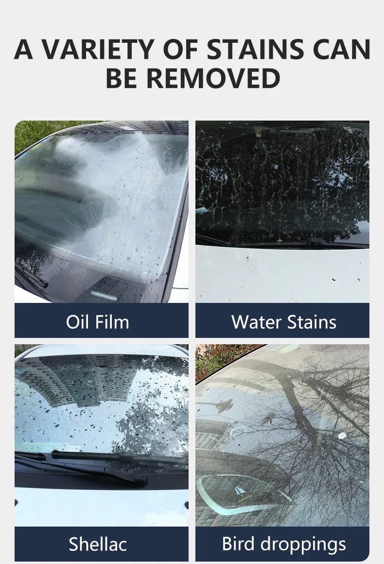 Glass oil film remover cleaning cream paste in 50ml, 100ml and 200ml sizes for car windows