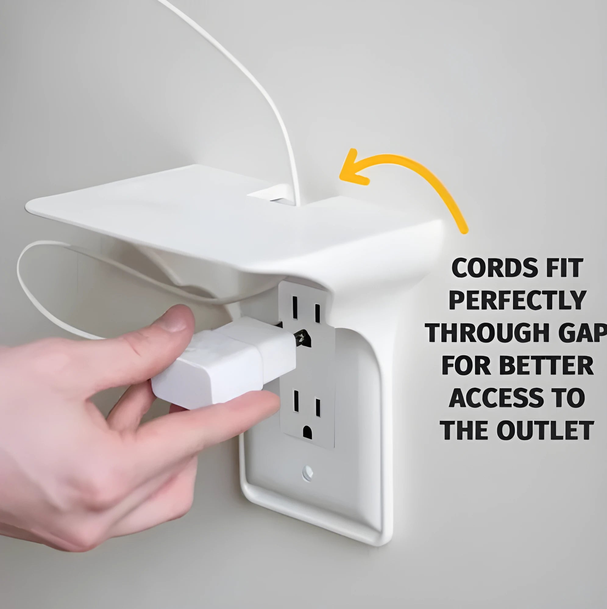 White polypropylene socket storage rack for organising 1/4-inch drive tools.
