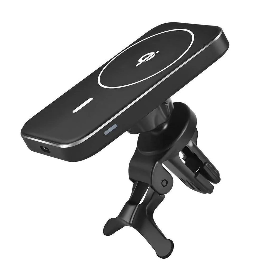 Black M6 magnetic car bracket wireless charger for mobile phones