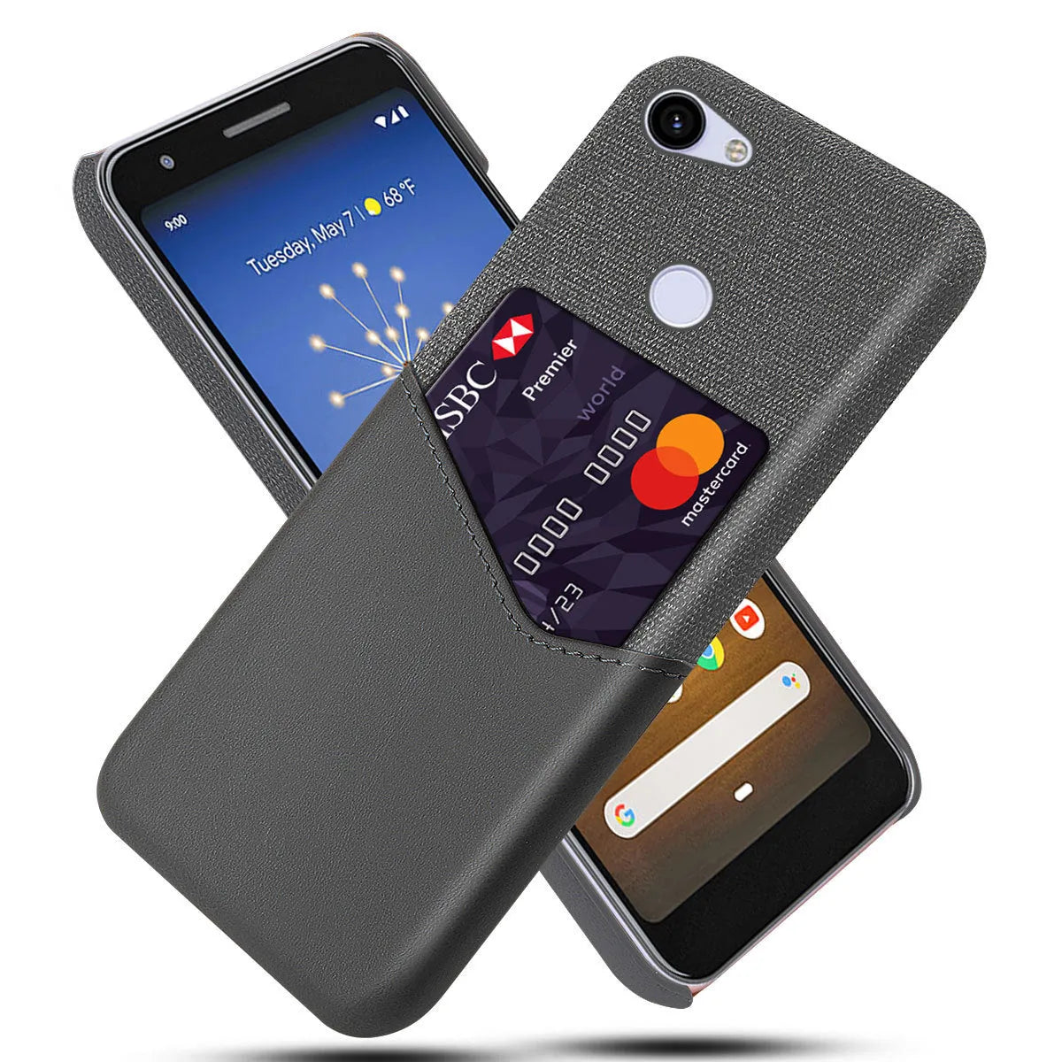 Google Pixel leather phone case in solid colour with injection-moulded waterproof and drop-resistant protection