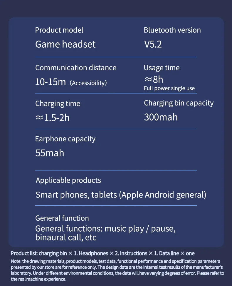 Black N35 wireless Bluetooth in-ear gaming headset showing earpieces.