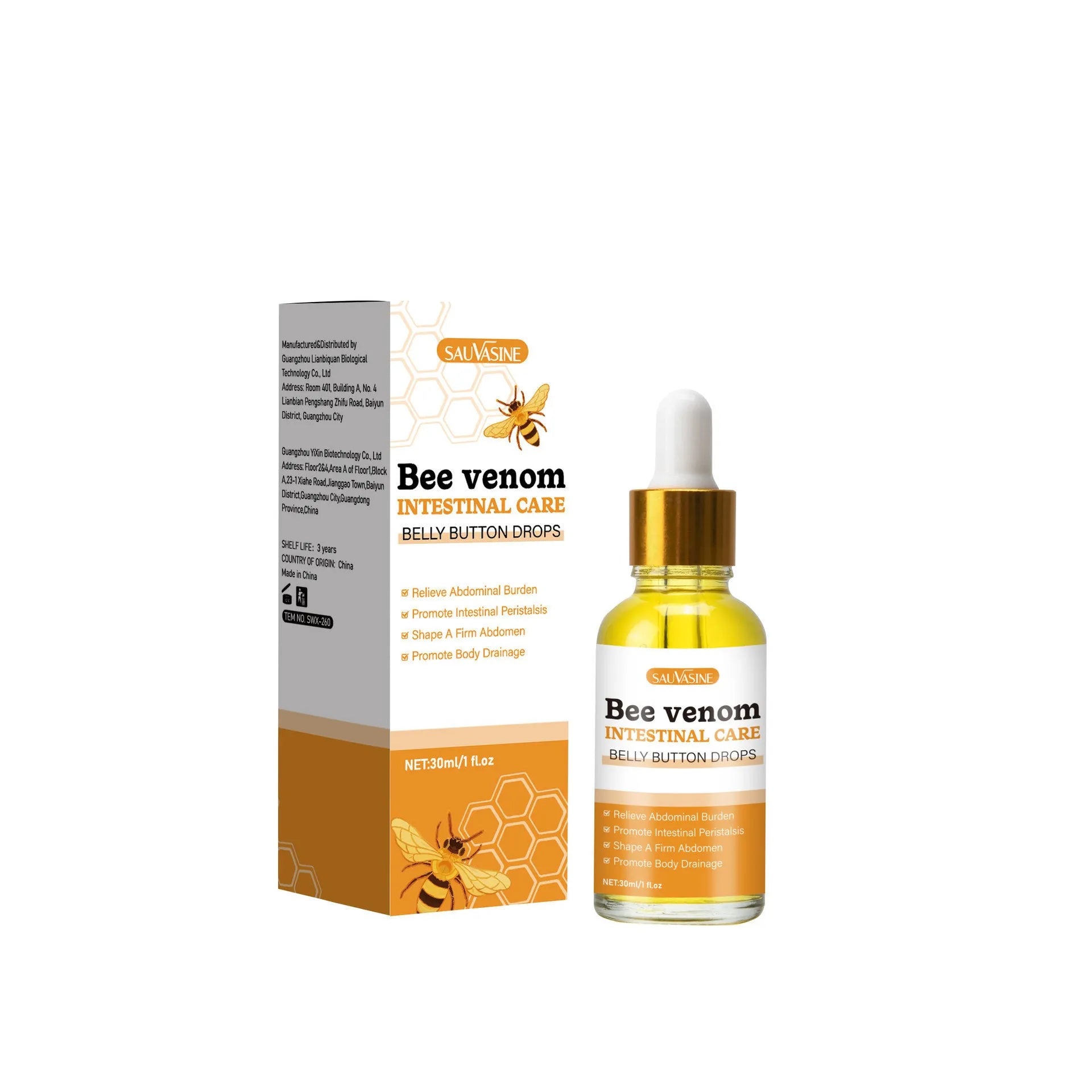 30ml bottle of Bee Gentle Cleansing Body Smoothing Skin Care Shin Moisturizer facial essence