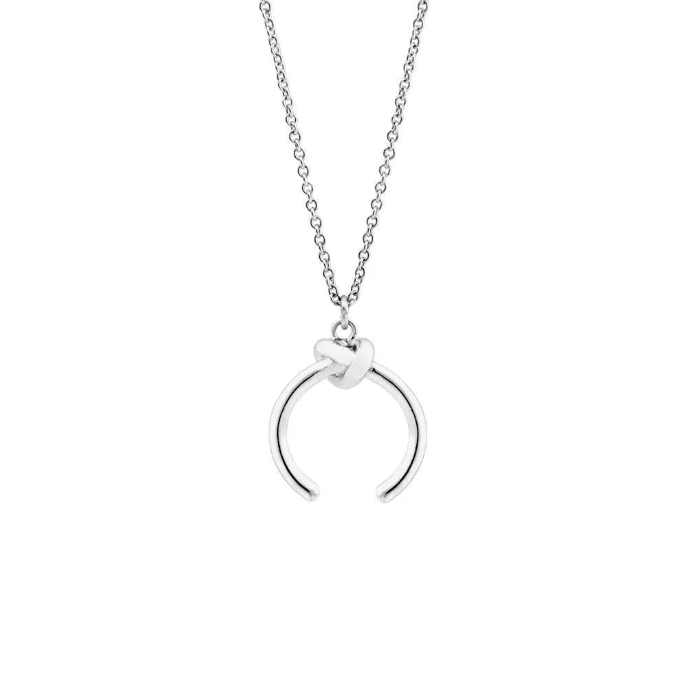 Vintage geometry pendant necklace with adjustable cross chain in gold or silver finish