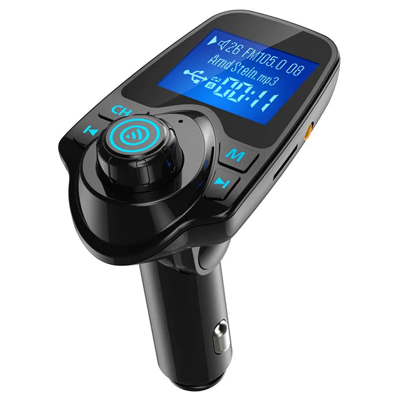 Black G7 Bluetooth car hands-free kit and FM transmitter with USB port
