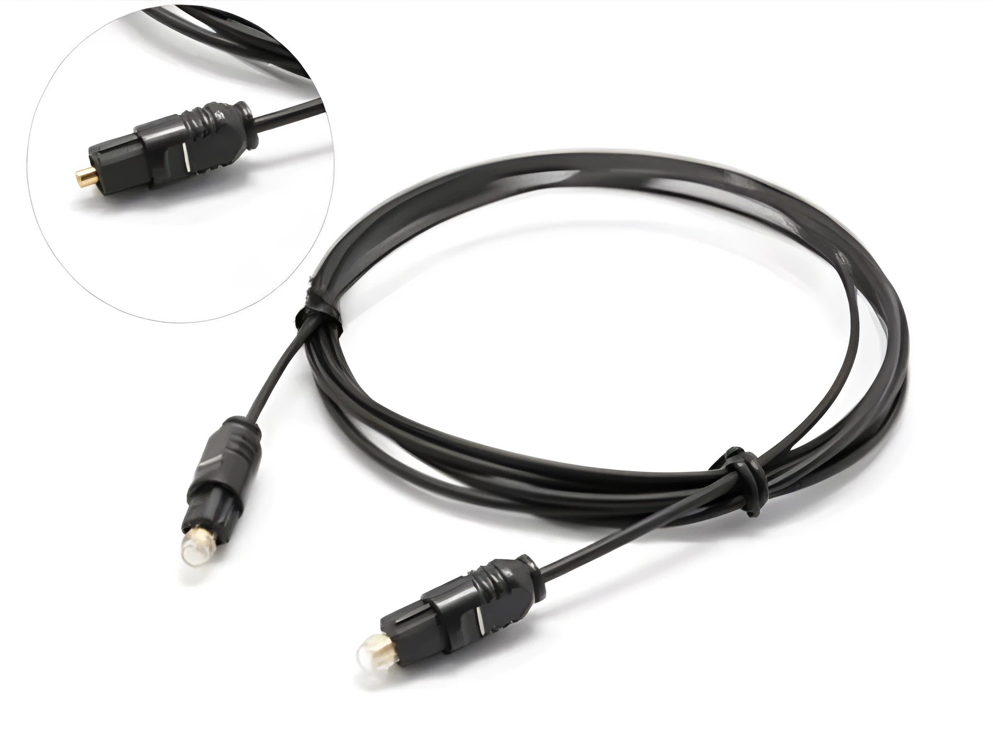 OD2.2 digital audio optical fibre cable with PVC jacket for connecting audio equipment
