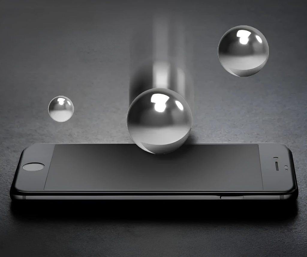 Tempered glass mirror privacy screen protector for Apple iPhone XS Max.