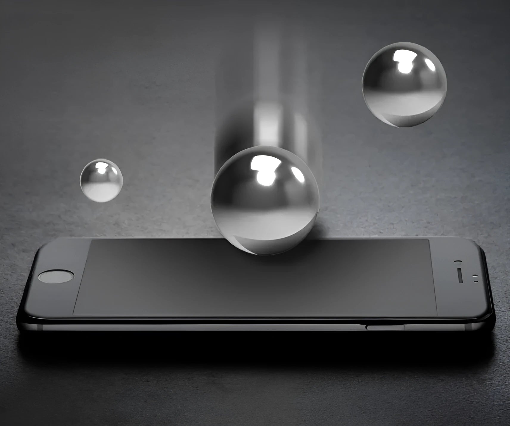 Tempered glass mirror privacy screen protector for Apple iPhone XS Max.