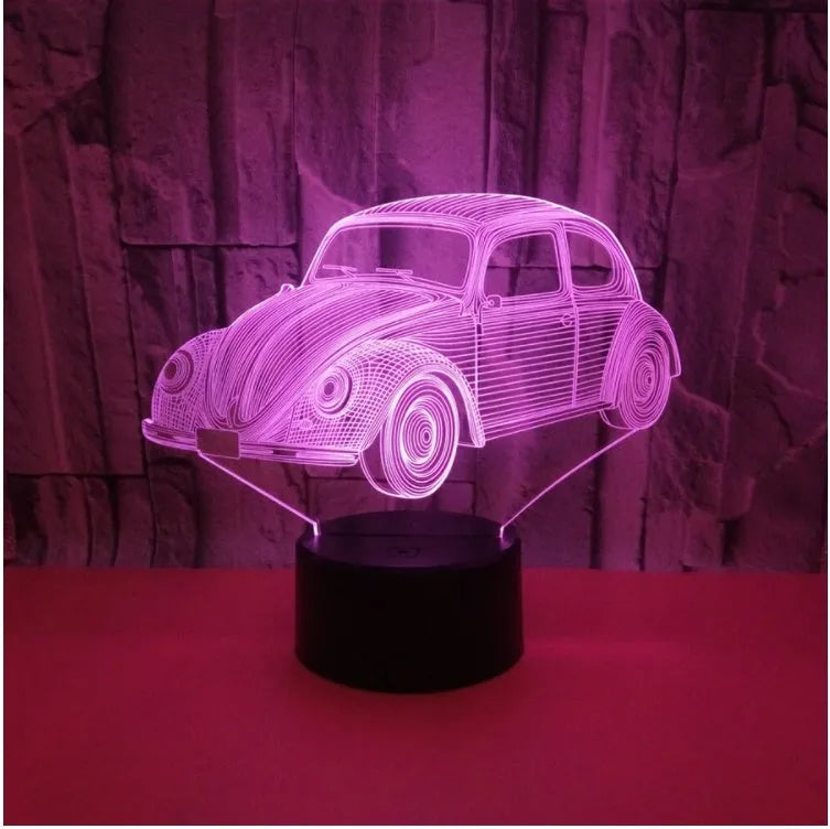 Colourful touch control LED table lamp with acrylic shade and remote control