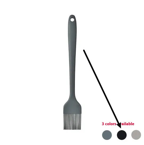 Silicone kitchenware 12 piece set with utensils and rotating storage bucket in black, grey, or khaki
