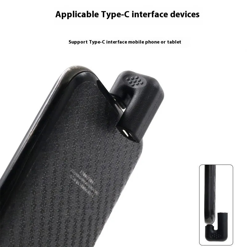 Plastic male to female USB adapter extension cable with U-bend design and four adapter pieces