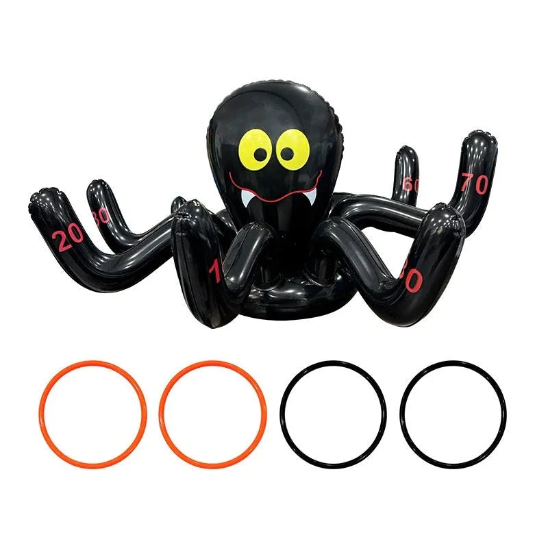 PVC inflatable character ferrule throwing toy in multiple Halloween and festive designs