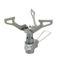 Portable gas camping stove with one-piece furnace structure for outdoor cooking