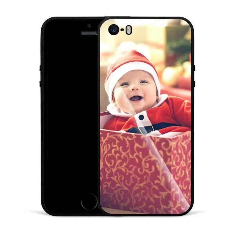 Slim protective case for iPhone with raised bumper edge around screen and camera.