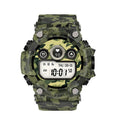 T6 tactical rugged smart watch bracelet in black or green on wrist