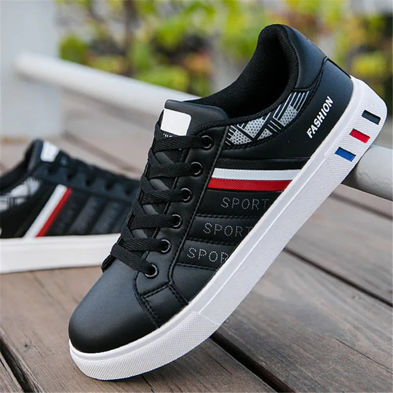 Sports shoes in Black, Gray, and White colour options showing size tags 39 to 44