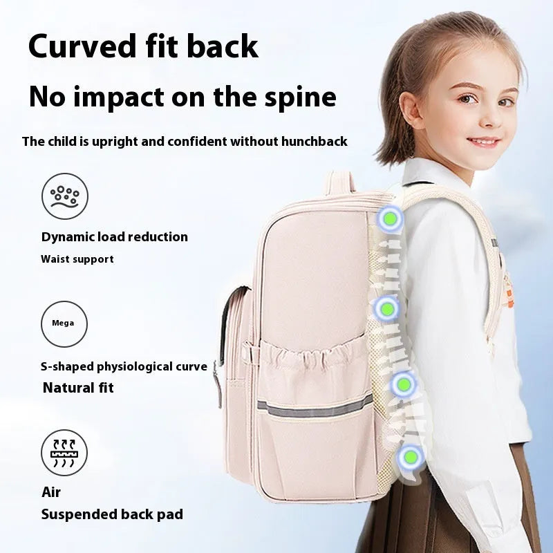 Modern Oxford cloth student schoolbag in various colours suitable for grade 5-6 students