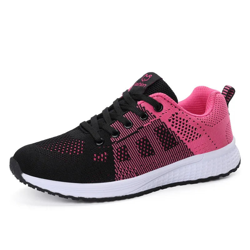 Women's white high-top casual shoe with flat board tide shoe design and back lacing.
