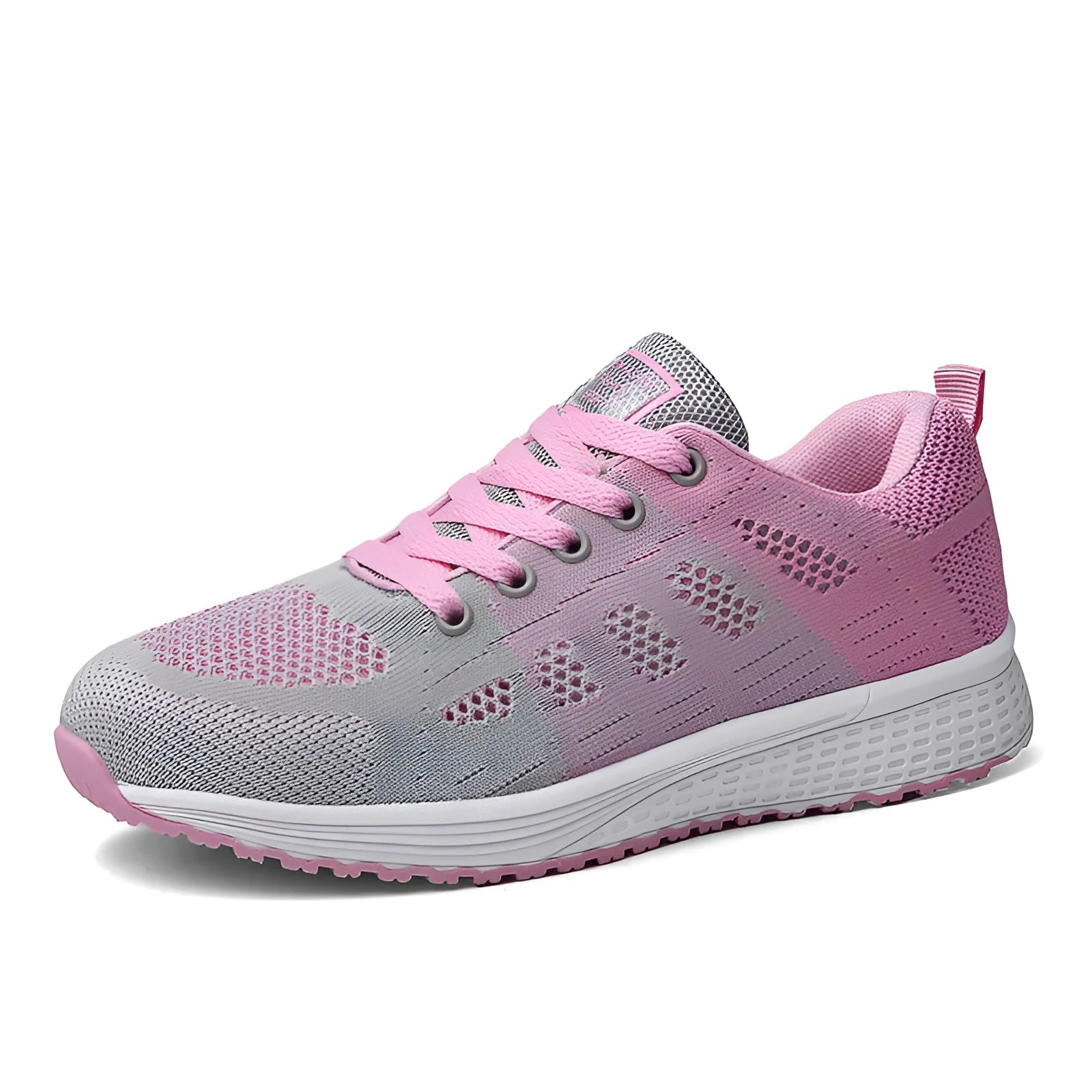 Women's white high-top casual shoe with flat board tide shoe design and back lacing.