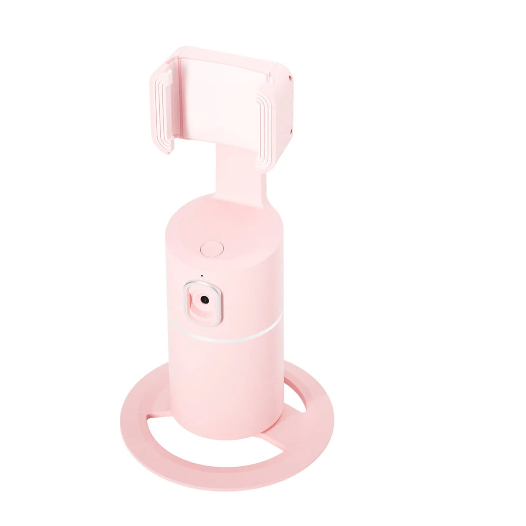 Smart tracking gimbal stabiliser for mobile phones with 360-degree rotation and clip installation