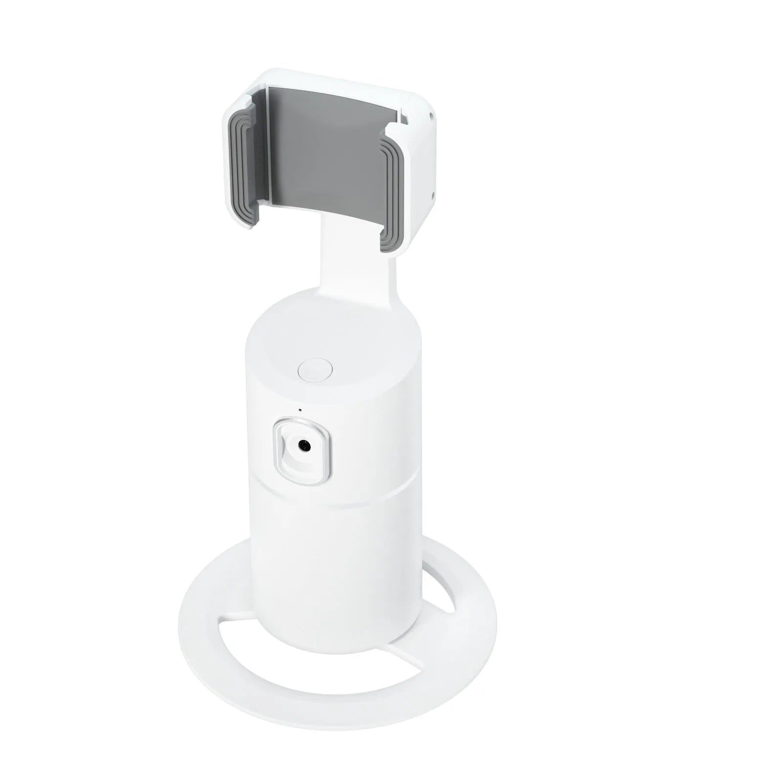 Smart tracking gimbal stabiliser for mobile phones with 360-degree rotation and clip installation