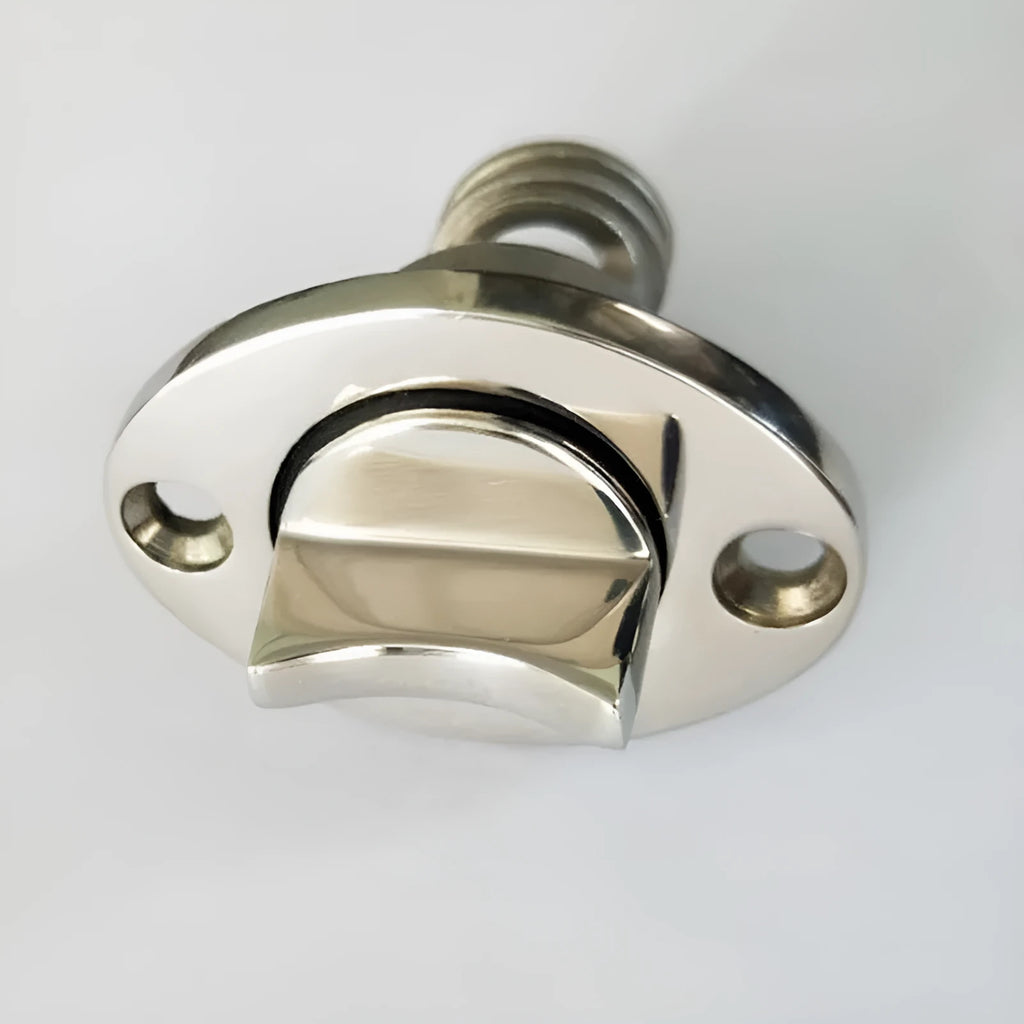 Stainless steel marine water plug with 38mm diameter and 50mm length for ship and yacht drainage systems