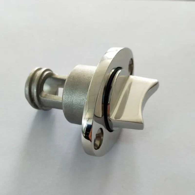 Stainless steel marine water plug with 38mm diameter and 50mm length for ship and yacht drainage systems