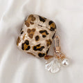 Leopard print soft TPU case for Apple AirPods Pro and AirPods 1/2 with decorative charm options