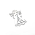 Carbon steel angel knife mould for embossing greeting cards, measuring 8cm by 6cm