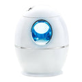 White round USB aromatherapy humidifier with 800ml water tank on a wooden table