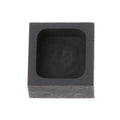 High-purity graphite square crucible for gold silver melting with multiple size options