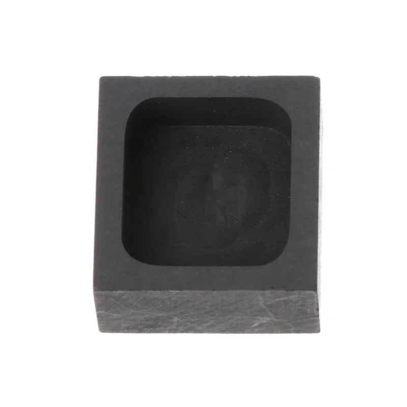 High-purity graphite square crucible for gold silver melting with multiple size options