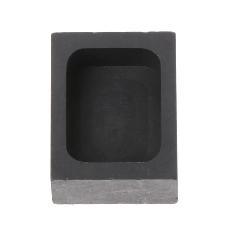 High-purity graphite square crucible for gold silver melting with multiple size options