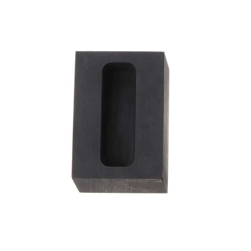 High-purity graphite square crucible for gold silver melting with multiple size options
